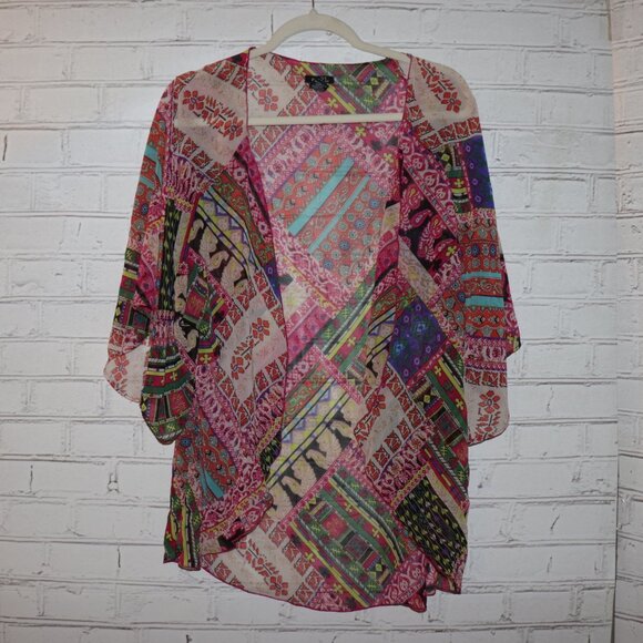 Boho Print Cardigan – Rue21 – Colorful Pattern – Small - Picture 1 of 5